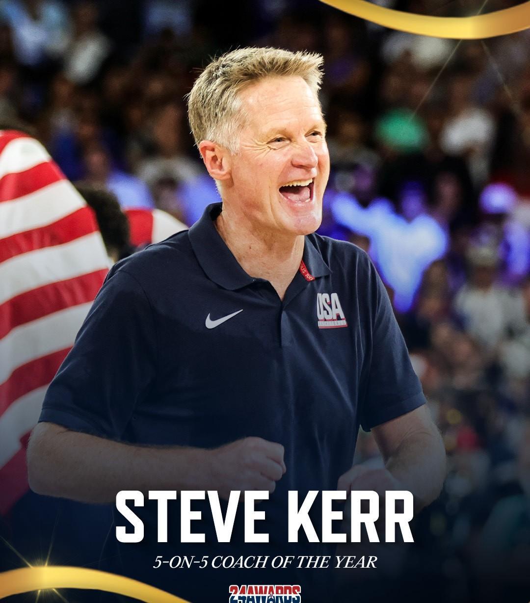 勇士主帅斯蒂夫-科尔当选年度最佳教练的简单介绍 勇士主帅斯蒂夫-科尔当选年度最佳教练的简单介绍